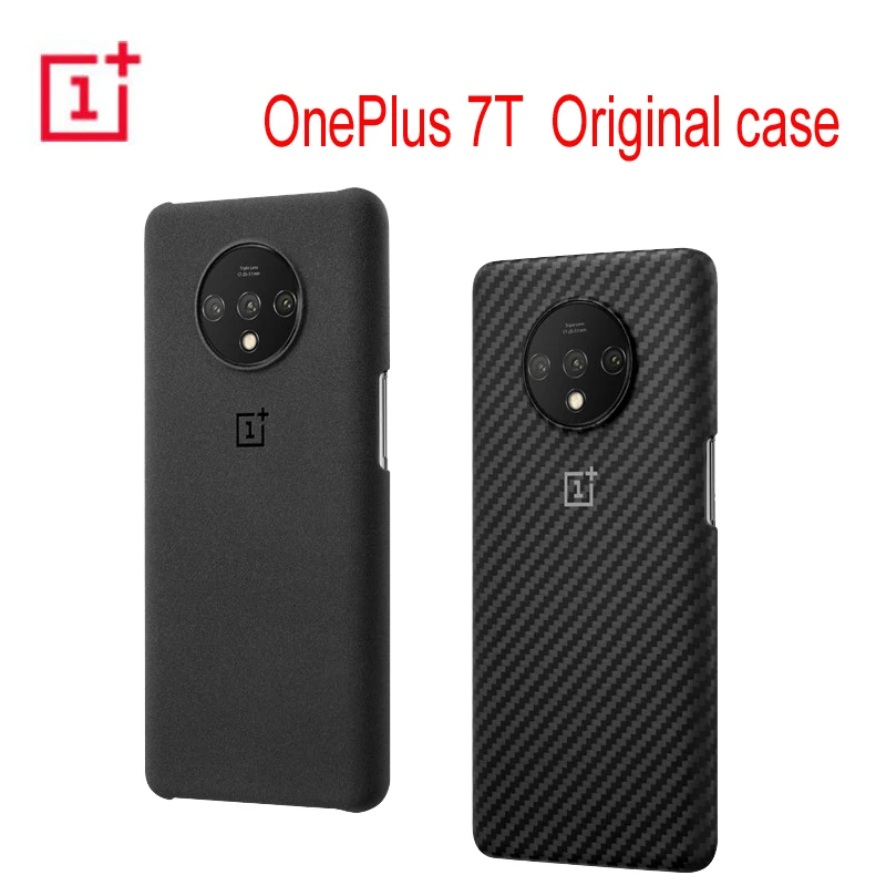 Original Official Oneplus 7t Protective Case Karbon Carbon Sandstone