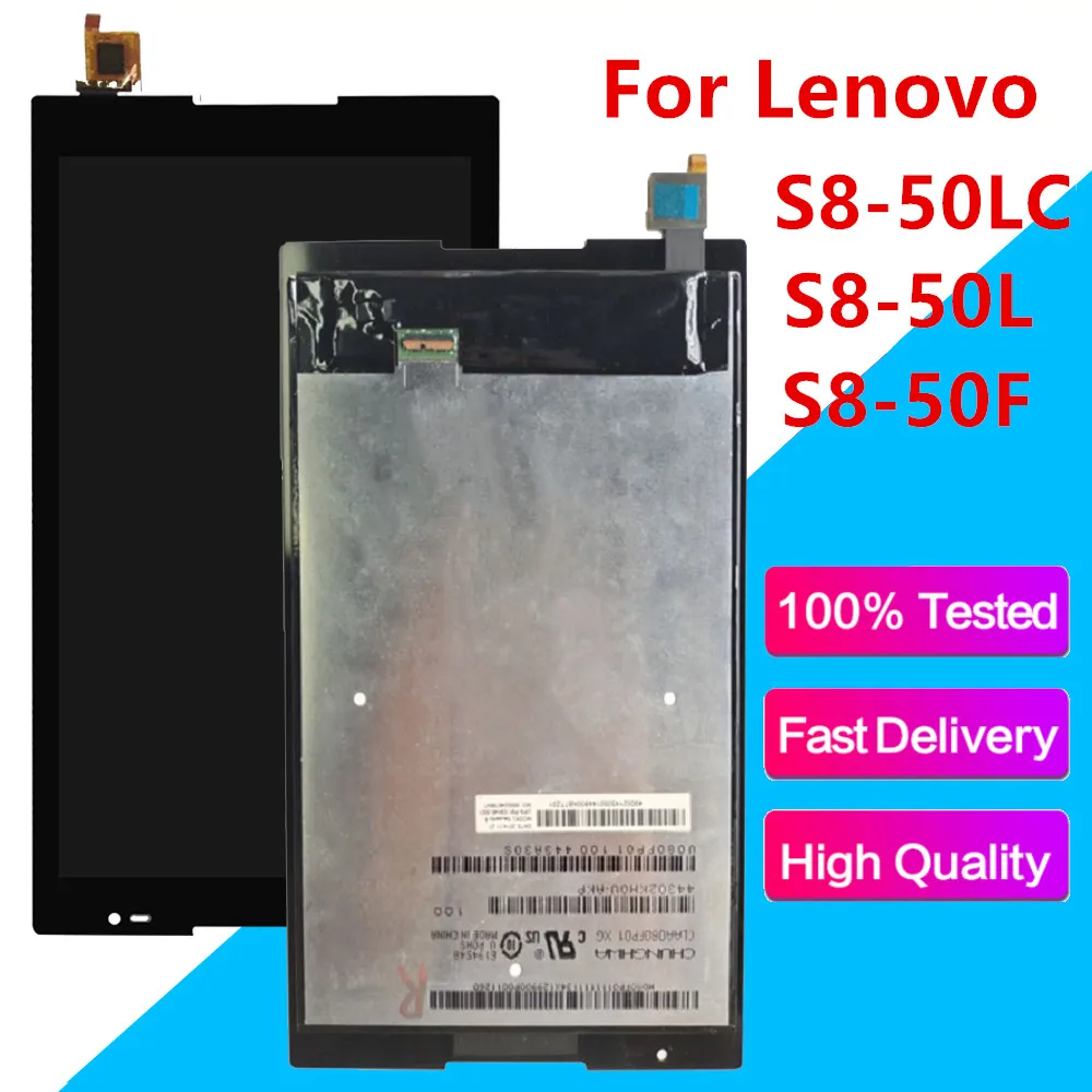ЖК дисплей с сенсорным экраном дигитайзер полная сборка Замена для Lenovo Tab S8 50 50F 50L
