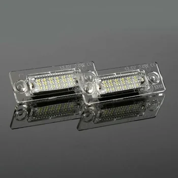 

18 LED License Plate Lights White For Touran Golf Passat Caddy T5 2pcs Durable