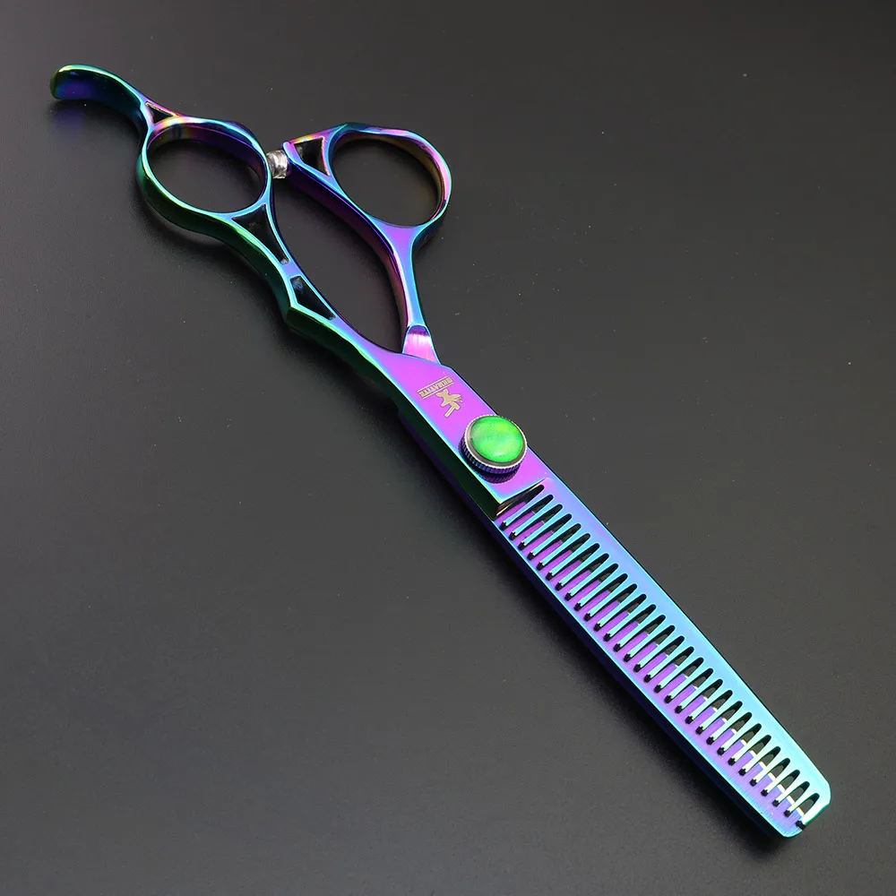 6 дюймов Япония 440C парикмахерские ножницы парикмахерские высококачественные ножницы для резки и филировочные ножницы набор парикмахерских Инструменты для укладки