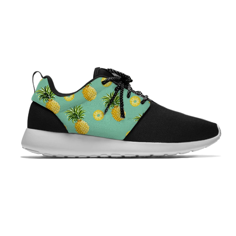 Pineapple1 Популярная новинка; Забавные милые детские спортивные кроссовки с рисунком ананаса; повседневные дышащие кроссовки с 3D принтом; подарок для мальчиков и девочек - Цвет: Pineapple1