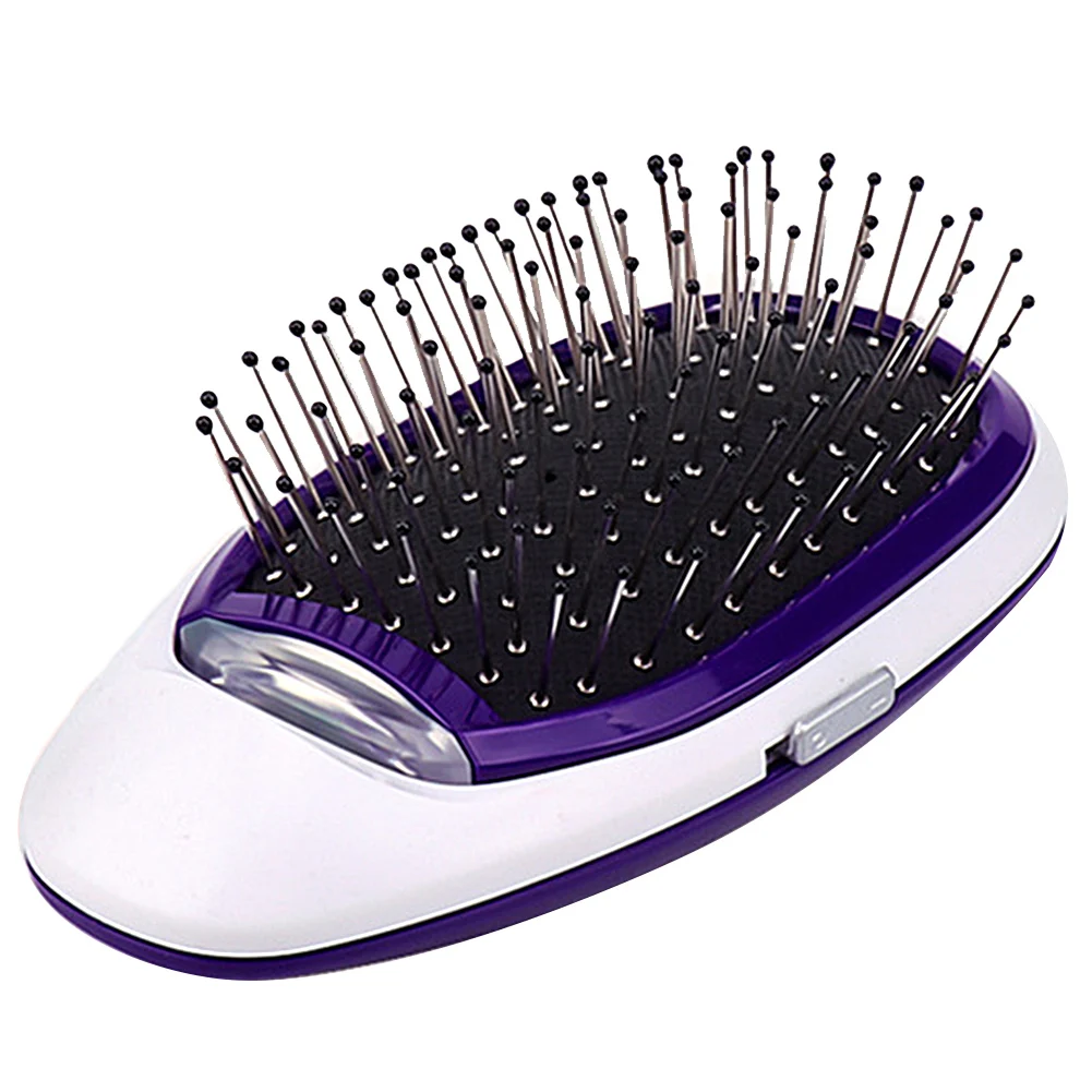 Home Travel Portable Electric Ionic Hairbrush Scalp Massage Comb Hair Care Tool