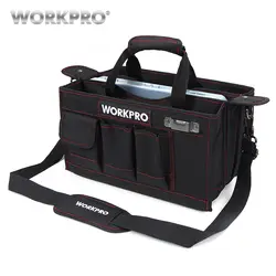 WORKPRO 600D плеча сумки для инструментов с центром лоток водостойкий инструмент сумка косметичка карманы электрик