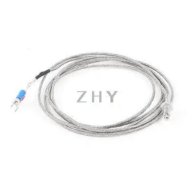 

K Type 40-400C 6mm Threaded Screw Thermocouple Measurement Probe 1.9M 6.2ft