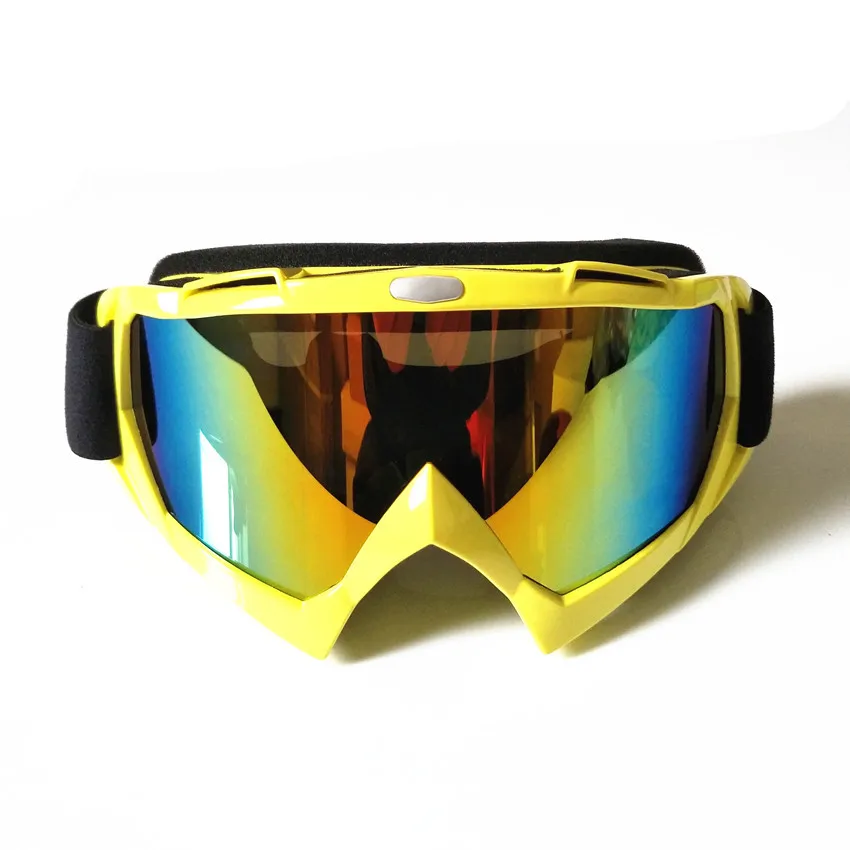 Очки для мотокросса, для внедорожных мотоциклов, защитное снаряжение, очки для грязного велосипеда, солнцезащитные очки для горного велоспорта - Цвет: Model 3 Gold lens