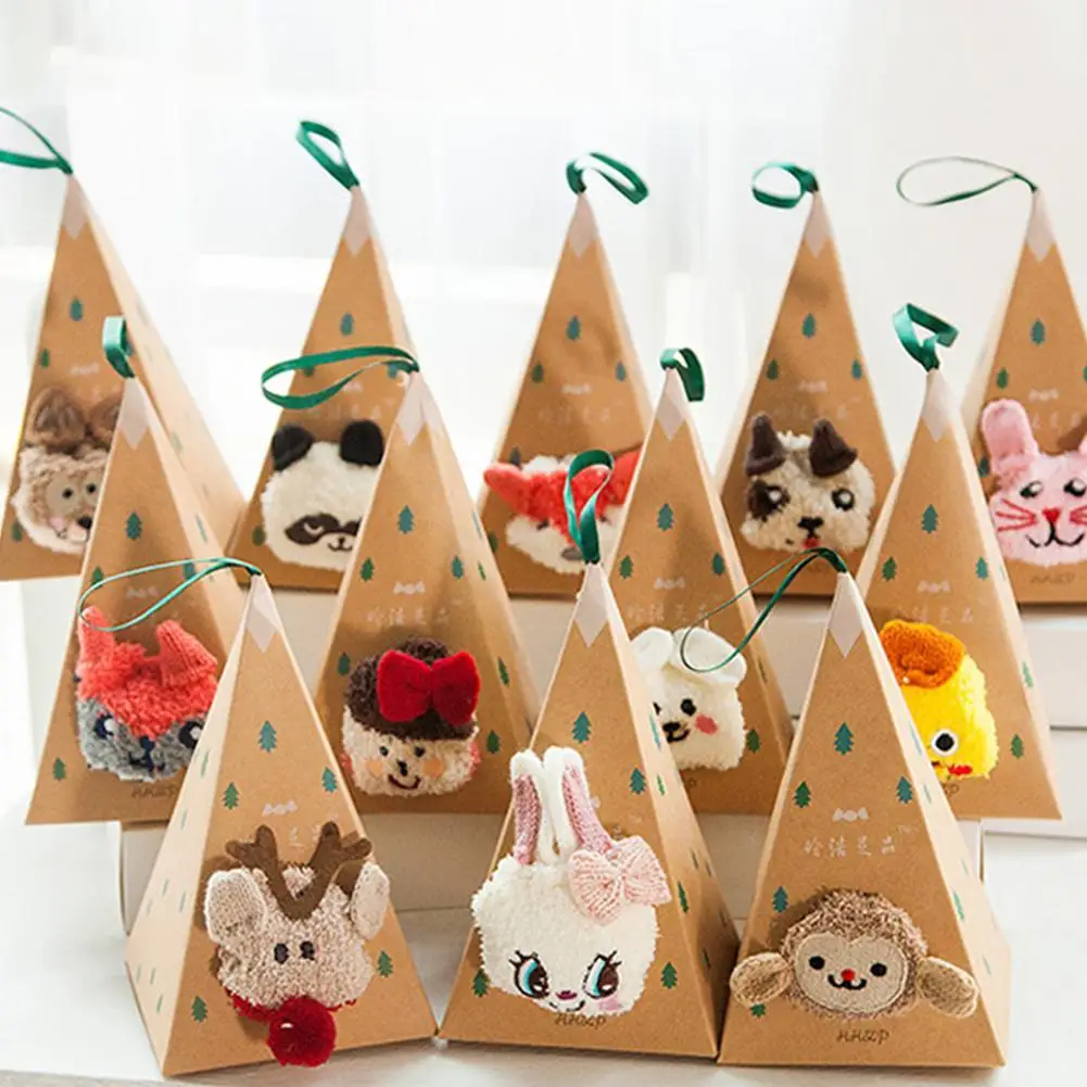 

Women/men Box Christmas Gift Socks Cute Thermal Fluffy Fuzzy Soft Velvet Thermo Sleep Sock Deer Thick Warm Winter New Year Socks