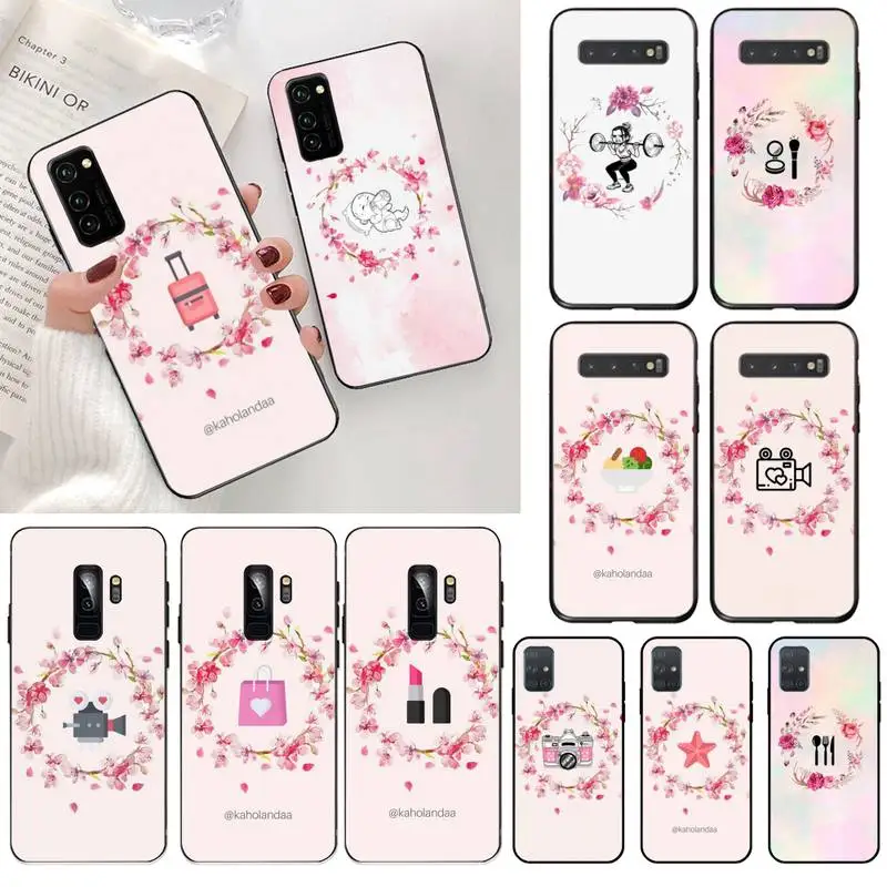 Мобильные темы kaholandaa DIY окрашенный блестящий чехол для телефона Samsung S20 plus Ultra S6 S7