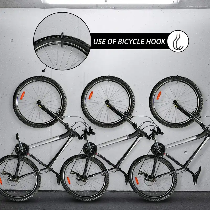 bicycle hooks garage