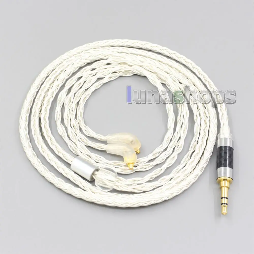 LN007206 16 Core OCC Silver Plated Headphone Earphone Cable For Etymotic ER4SR ER4XR ER3XR ER3SE ER2XR ER2SE