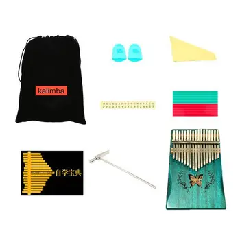 

17 Keys Thumb Piano Include Tuning Hammer and Study Instruction