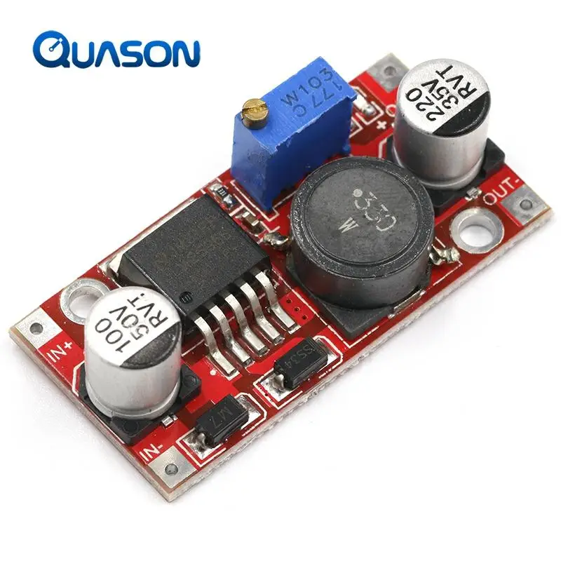 LM2596S DC-DC 3,6-46V 3A módulo de alimentación reductor ajustable con protección de conexión inversa regulador de voltaje de 5V ► Foto 2/6