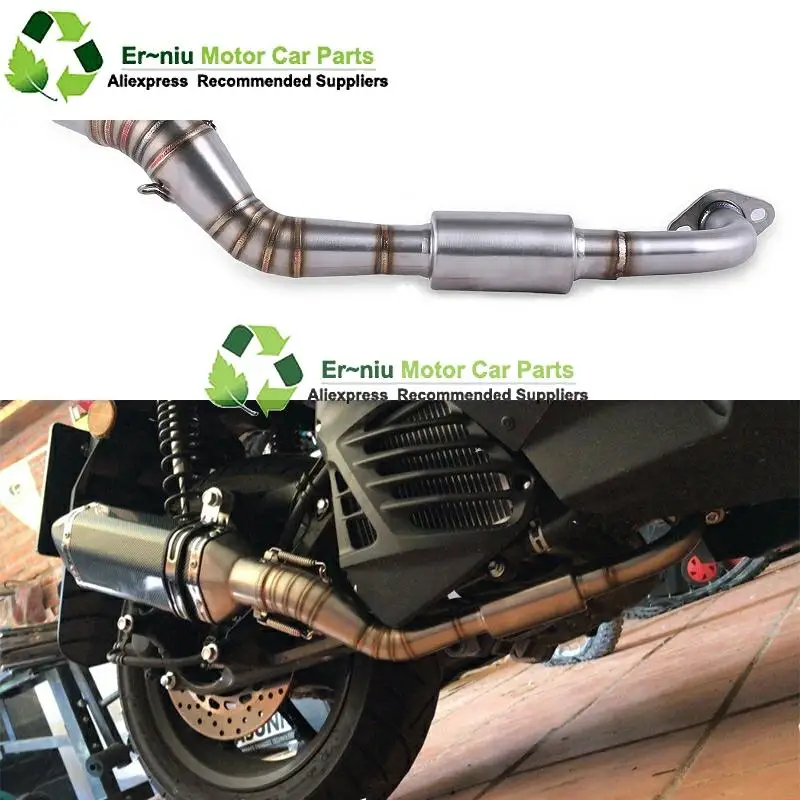 Выхлопная труба мотоцикла для Yamaha NMAX155 NMAX125 N MAX125 N MAX155 глушитель NVX155 NVX 155 Aerox155 Aerox 155