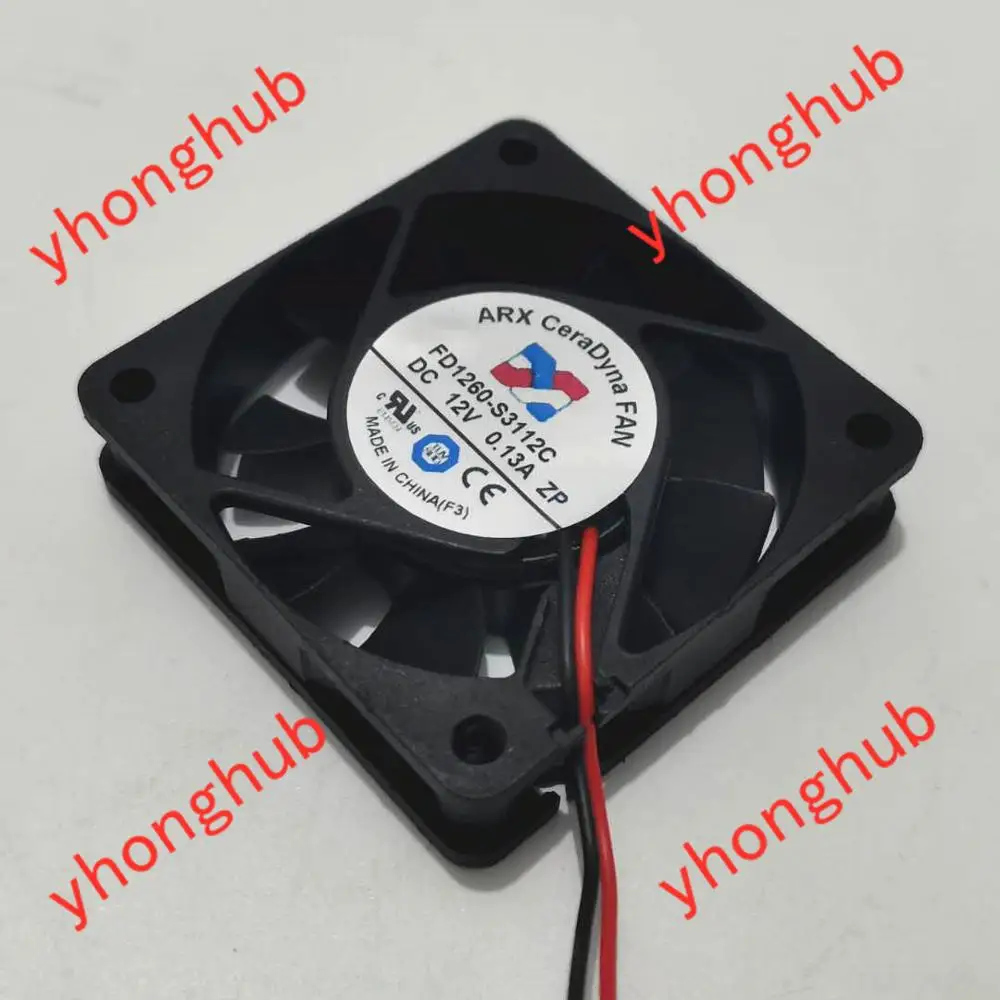 ARX FD1260 S3112C DC 12V 0.13A 60x60x15 мм 2 провод Сервер вентилятор