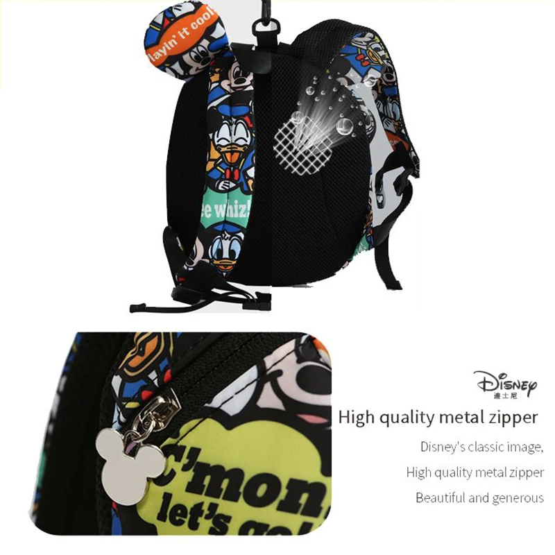 Disney/Новинка года; детская сумка с защитой от потери; дышащая водонепроницаемая школьная сумка с милым рисунком
