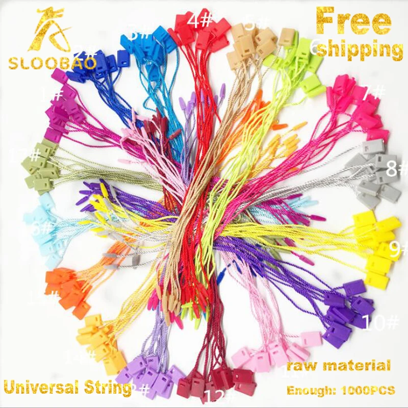 1000 шт. застежки молнии для бирки|hang tag string|tag stringsupplies jewelry |