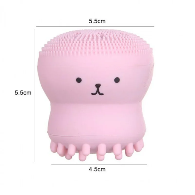 Мультяшная маленькая форма Медузы Очищающая щетка для лица очищающая силиконовая щетка для лица 5,5*5,5 см