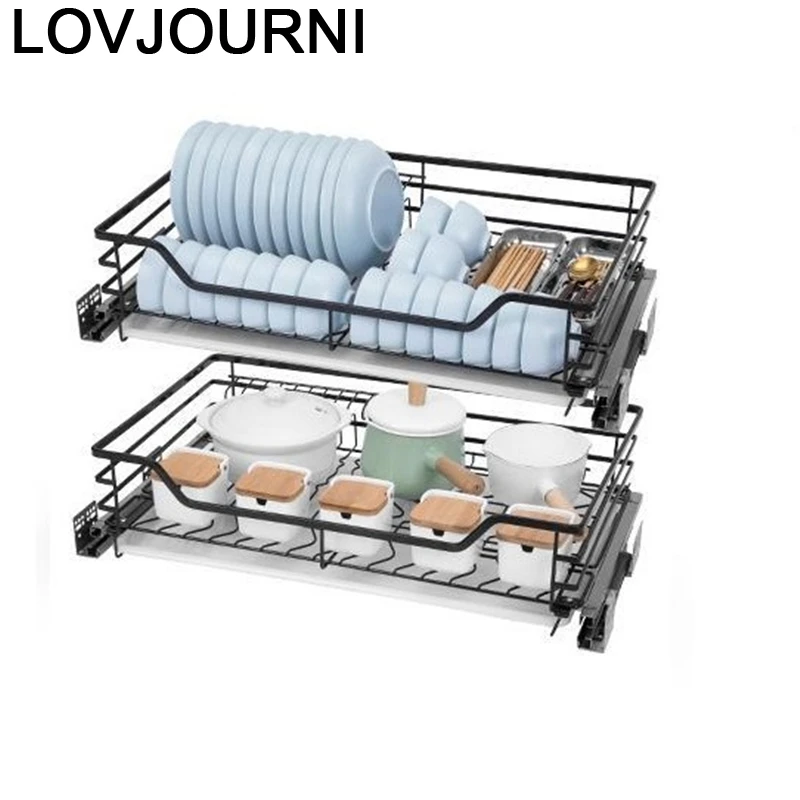 

Accesorios Armario Pantry Keuken Dish Rack Cucina Stainless Steel Cuisine Cozinha Kitchen Cabinet Cestas Para Organizar Basket