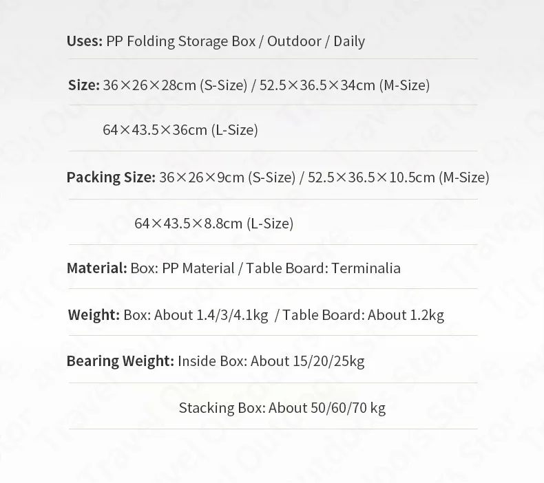 Folding Camping Storage Box