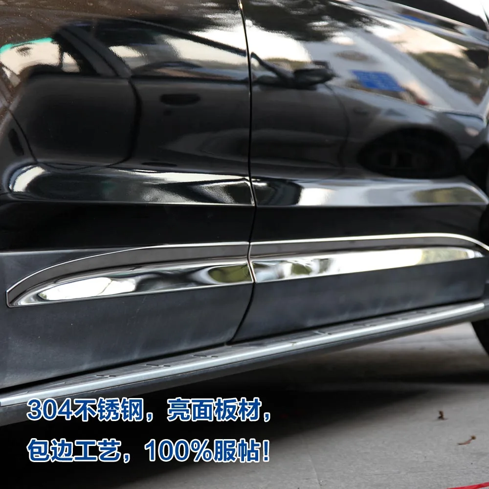 Аксессуары подходящие для 2013 2014 2015 2016 HYUNDAI GRAND SANTA FE боковая дверная линия отделка