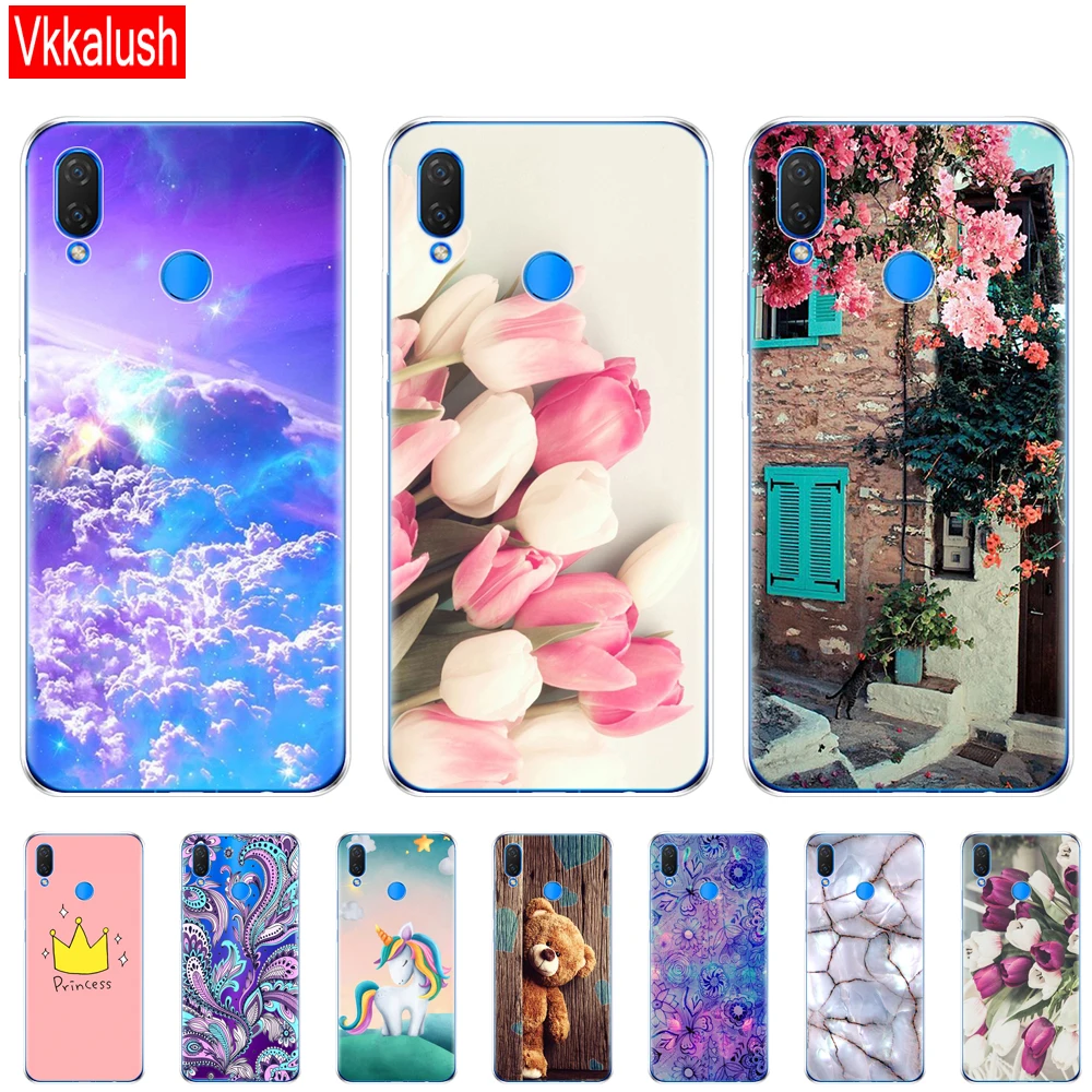 Силиконовый чехол для Huawei Nova 3 3i 3e телефона из мягкого ТПУ Nova3 Nova3i INE LX2 LX9