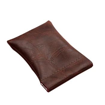 

PU Leather Coin Purse Earbuds Earphone Holder Pouch for Women Men Key Wallet Keyring Change Pouch Organizer
