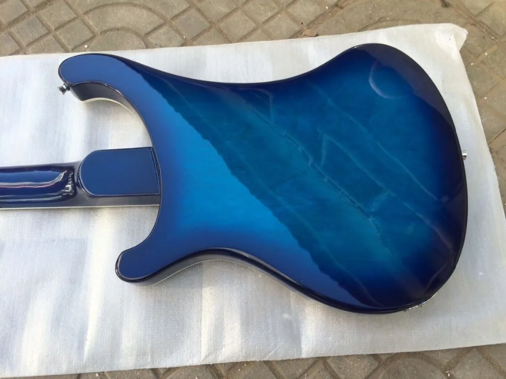 4 струны Rickenback 4003 fireglo электрический бас прозрачный bluel fretless 4 струны Ric bass