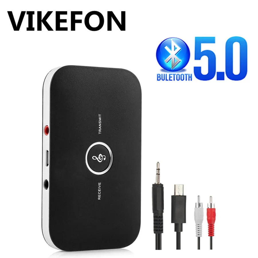 Bluetooth 5 0 аудио передатчик и приемник 2 в 1 RCA 3 мм разъем Aux USB стерео музыка