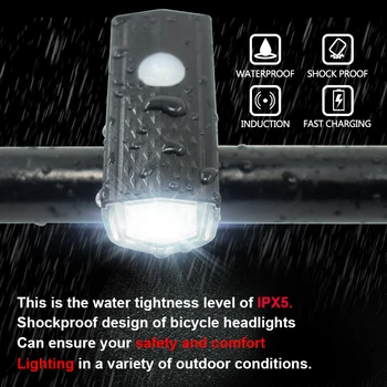 

USB Chargeable LED Bicycle Headlight 300 Lumen 3 Modes Bike Front Lamp Cycling Flashlight Lantern for Safety Night Riding