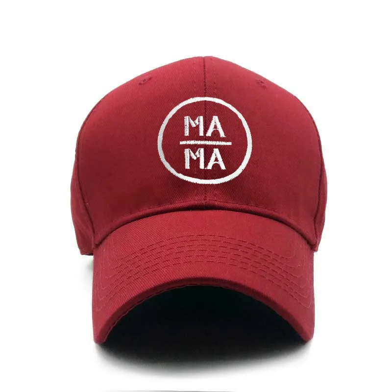 Red MAMA Бейсболка для родителей и детей, для мамы и ребенка, DADA Trucker, Повседневная Кепка для папы, черная бейсболка, Кепка для мамы и дочери - Цвет: Red MAMA
