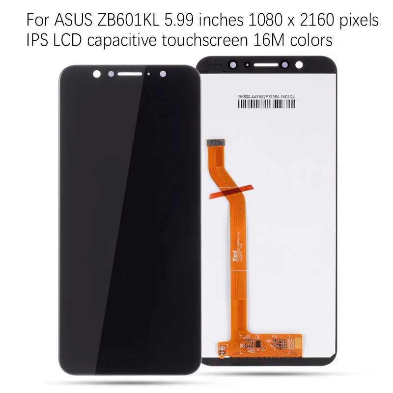 Original Display For Asus ZenFone Max Pro M1 ZB601KL ZB602KL LCD Display Touch Screen digitizer Assembly without frame for Asus