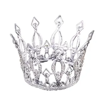 

Bride Crown Elegant Rhonestone Headdress Woman Hollow Crown for Wedding Party