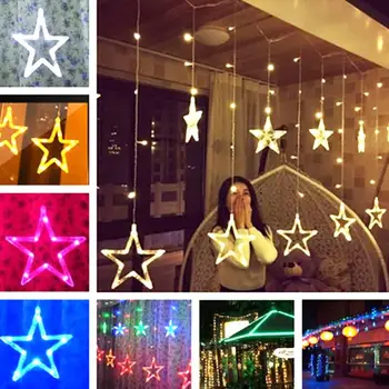 

Fairy String Curtain 138LED Fairy Light Yard Landscape Lamp Festival Super Bright Fairy String Light Garden Xmas Decor Durable