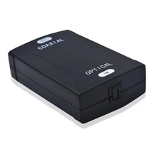 Digital toslink óptico para coaxial conversor de áudio entrada óptica para coaxial saída de áudio digital com dvd ps4 xbox para amplificador
