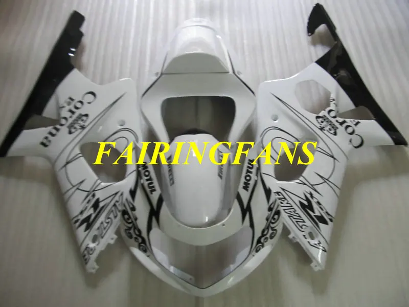 Пользовательские Обтекатели кузова для SUZUKI GSXR1000 2001 2002 2003 GSXR 1000 K2 00 01 02 ABS белый черный обтекатель комплект+ подарки SS25