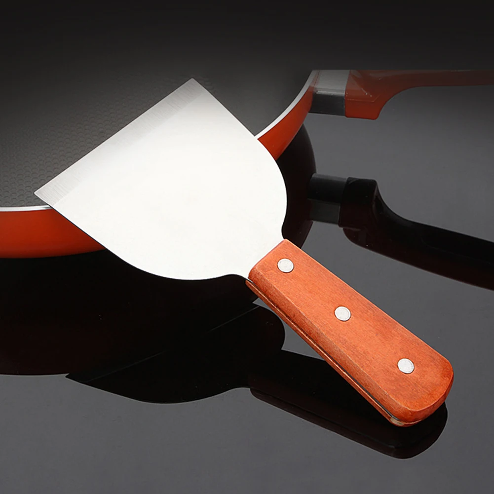 Cookware Cooking Tool Handle Griddle Baking Steak Shovel Stainless Steel Kitchen Fried Pasta Gadgets BBQ Non-stick