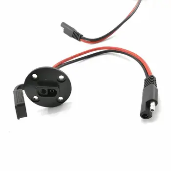 

SAE 2 hole 4 hole SAE wire with fixing screw hole Chassis assembled waterproof cover SAE to SAE male to female connector cable