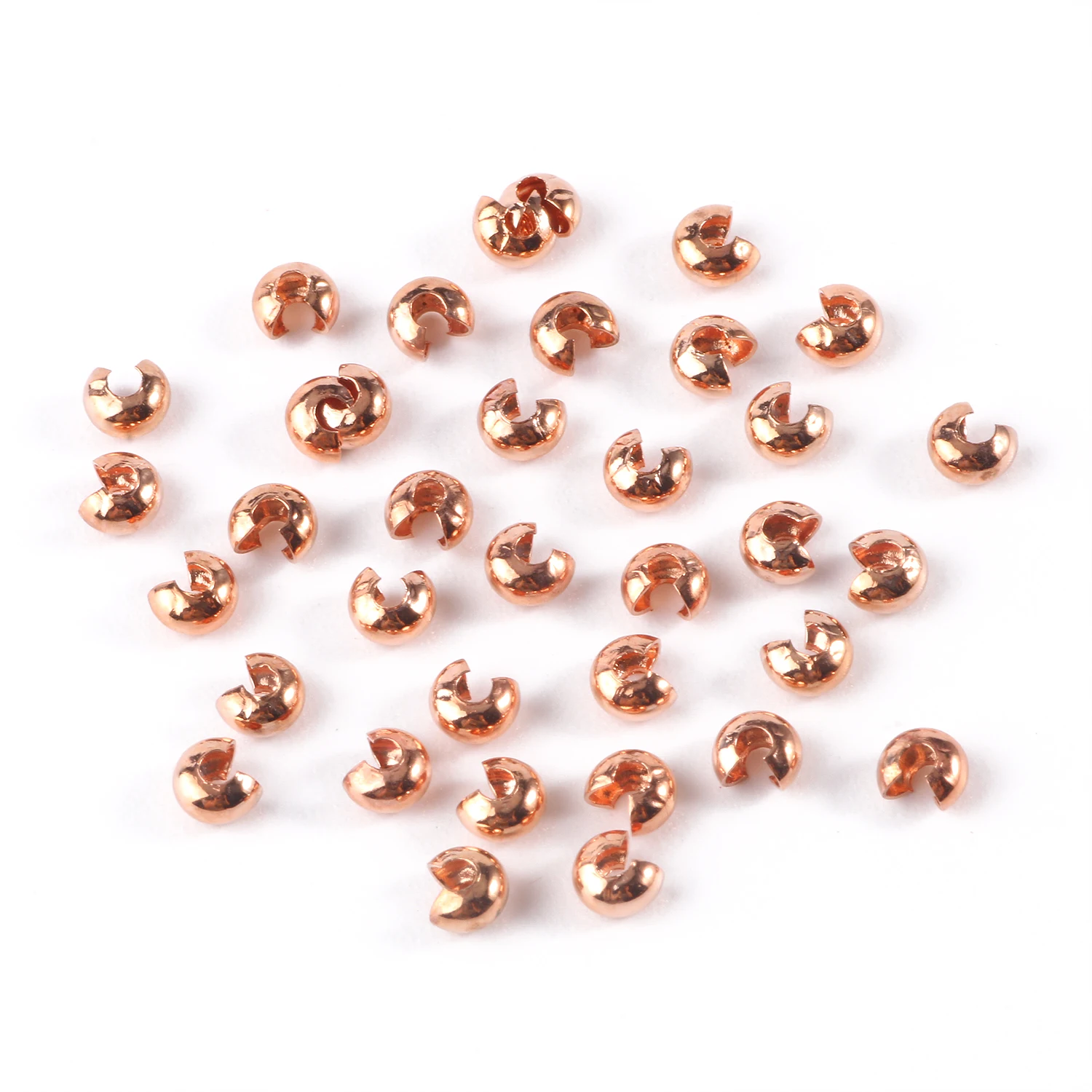 100 piezas de engarce abierto, cuentas engastadas, espaciador de tope para fabricación de DIY, suministros - AliExpress Joyería y accesorios