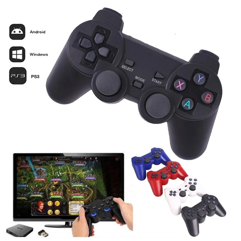 2 4G беспроводной игровой контроллер геймпад для Android Phone Tablet PC PS3 Джойстик триггер