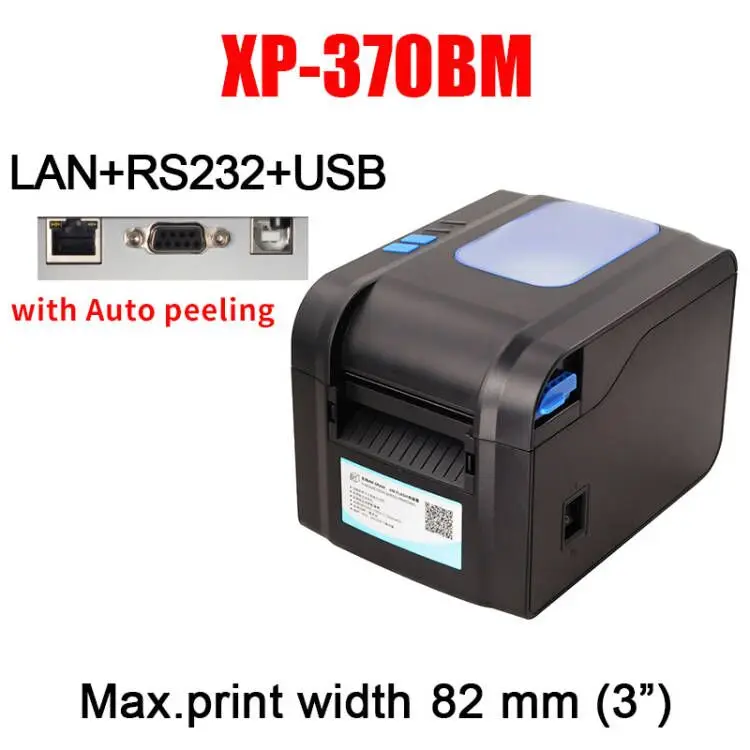 mini thermal printer bluetooth Xprinter 80mm Thermal Label Printer 20mm-80mm Barcode Sticker Printer Bluetooth Printer 365B 370B 330B LAN Bluetooth USB sprocket mini printer Printers