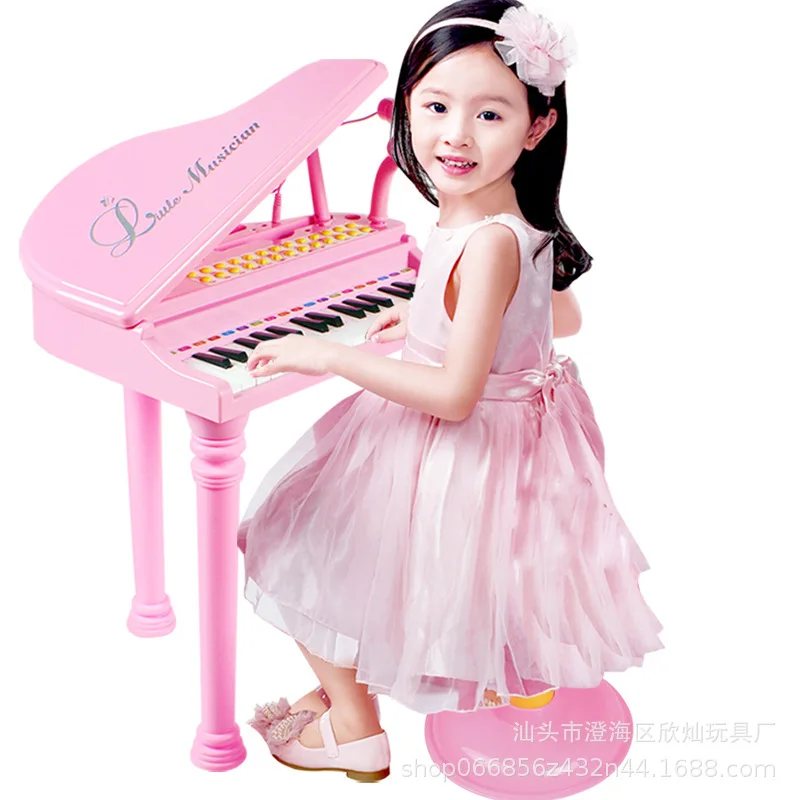 

Polaroid 1504d31 Key Multi-functional Electronic Keyboard Children Music Piano with Microphone GIRL'S Educational Toy