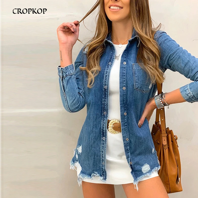 discount Women Denim Jacket 2019 Vintage Casual Button Coat Autumn Spring Streetwear Outerwear Women Coats B
