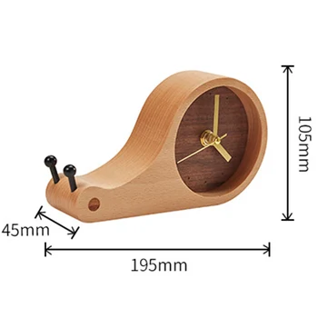 

Snail Desk Clocks 3D Original Wooden Alarm Clock Table Clock For Drop Ship
