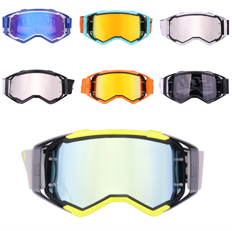 Gafas de seguridad para Motocross, lentes de protección para casco de Motocross, ATV, MX, para ciclismo