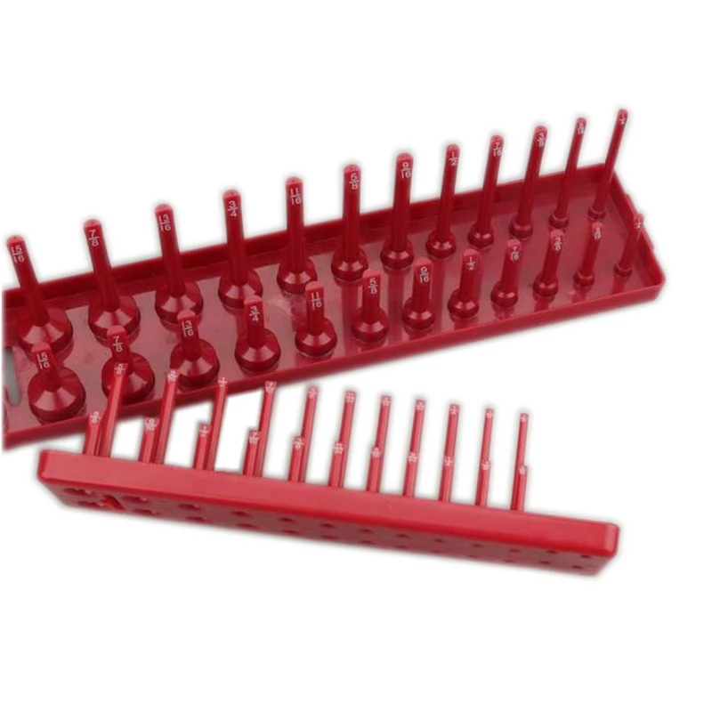 3, 6 штук в партии, комплект 1/4 ''3/8'' 1/2 ''муфта Органайзер рукав держатель для гаража инструменты метрическая система SAE Пластик дома шкаф для инструментов лоток организатор