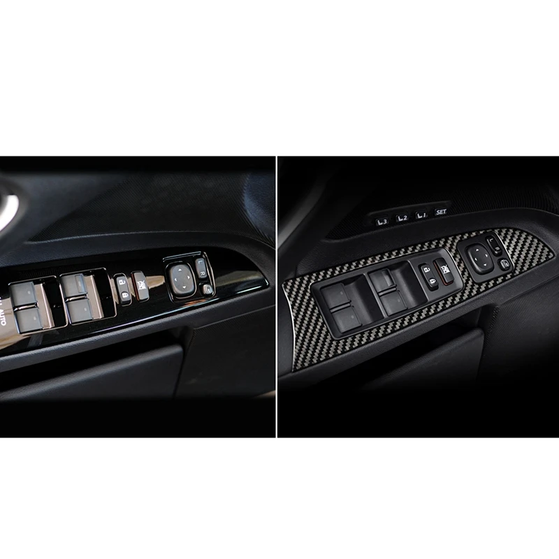 Для LEXUS IS250C 300 350C карбоновый стеклоподъемник переключатель декоративная накладка для панели подлокотника аксессуары для салона автомобиля