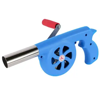 

New BBQ Fan Air Blower Portable Barbecue Fire Bellows Hand Crank Tool for Hand Crank Tool Stove Accessories for Outdoor Cooking