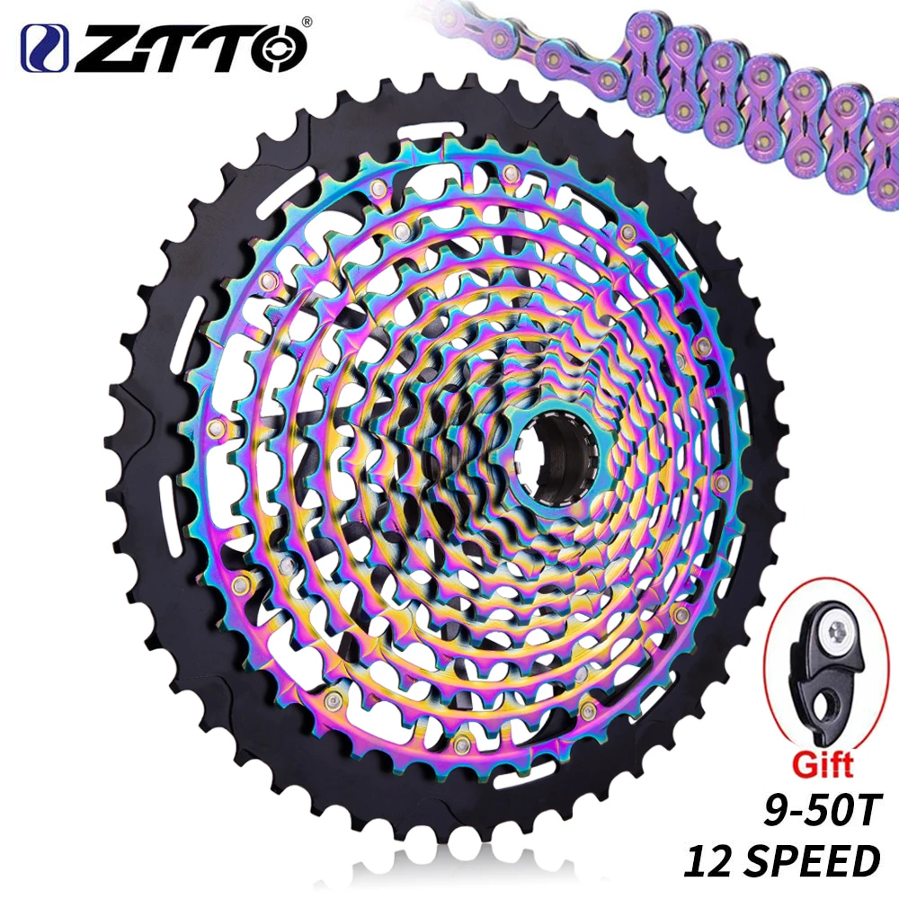 ZTTO новая mtb велосипедная конечная кассета 12 Скоростей 9-50T XD Rainbow ULT Ultralight s 1299 k7
