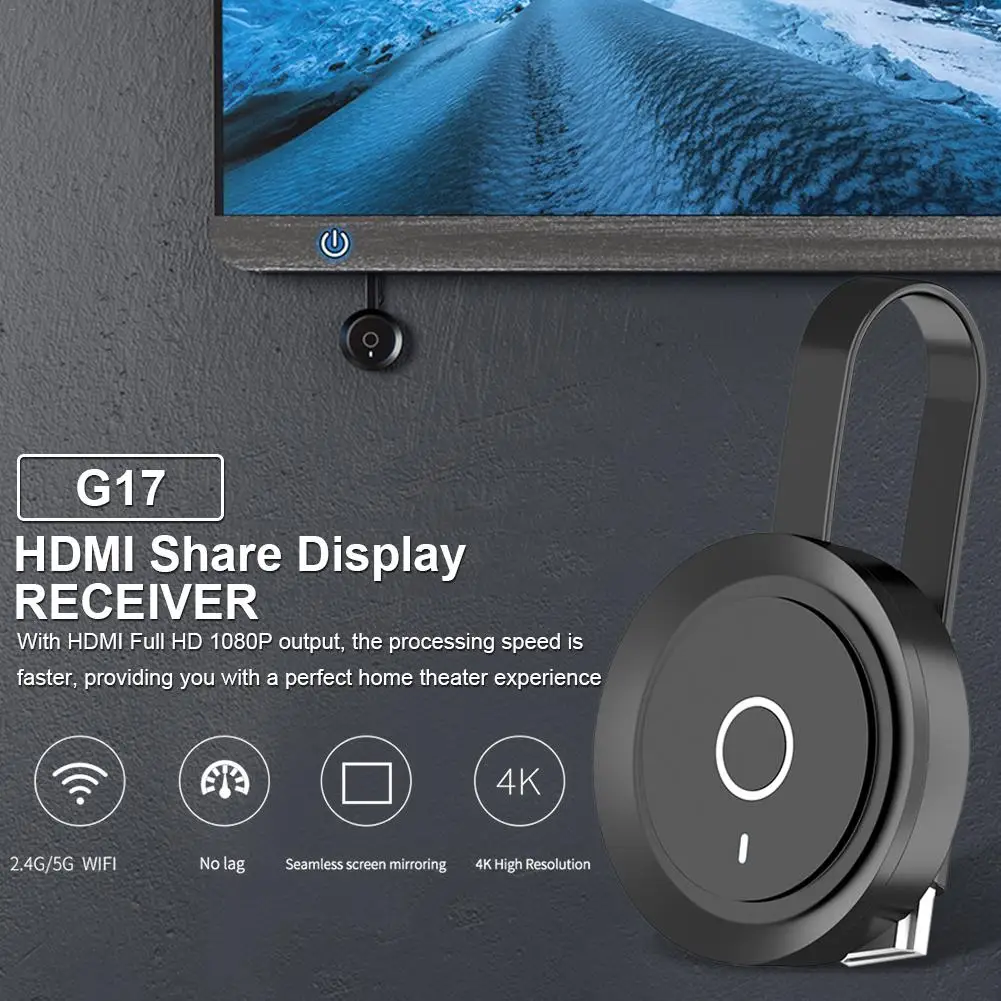 G17 tv Stick MiraScreen wifi Портативный Дисплей приемник 1080P HDMI донгл Miracast для IOS IPhone IPad/Mac/Android смартфонов