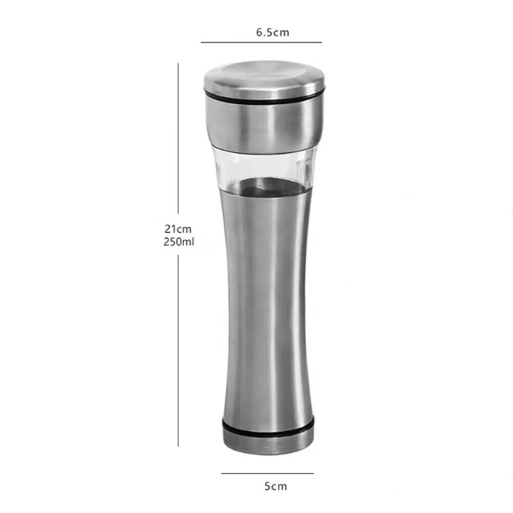 250ML resin Нержавеющая ручная соль мельница для перца мельница для специй Muller кухонные инструменты Гаджеты мельница для перца - Цвет: 250ML resin