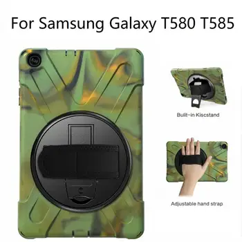 

Heavy Duty Shockproof Coque For Samsung Galaxy Tab A 10.1 2016 T580 T585 Case 360 Rotating PC Stand Cover For Samsung T580 Case